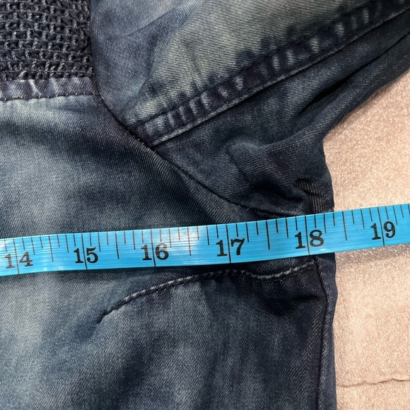 [S] Khujo Bleached parka with Hoodie in Tie Dye denim blue - Picture 10 of 15